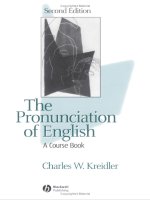 The pronunciation of english a course book 