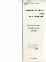 Phương pháp đặc biệt giải toán THPT sử dụng phương pháp điều kiện cần và đủ  NXB hà nội 2004 