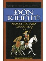 Donkihote   nhà quý tộc tài ba xứ   xervantex
