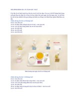 MÔ HÌNH MINH HỌA ĂN DẶM KIỂU NHẬT