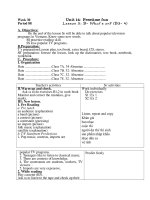 Tiếng anh lớp 7 unit 15 tiết 88