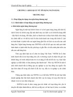 Chuyên đề thực tập tốt nghiệp  tín dụng ngân hàng