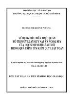 Sử dụng biểu diễn trực quan hỗ trợ suy luận quy nạp và ngoại suy của học sinh mười lăm tuổi trong quá trình tìm kiếm quy luật toán (TT)