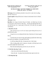 TÓM TẮT BÁO CÁO THỰC TẬP TỐT NGHIỆP: Bộ phận lễ tân tại khách sạn Kim Liên