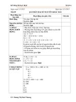 kế hoạch dạy học môn toán 6 VNEN HK2