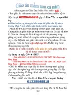 giáo án tích hợp dành cho lớp mầm non 4 tuổi hay