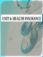 slide unit 6 tiếng anh chuyên ngành BH