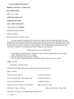 Đề thi học kì 2 môn văn lớp 9 TPHCM Quận 6