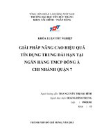 GIẢI PHÁP NÂNG CAO HIỆU QUẢ TÍN DỤNG TRUNG DÀI HẠN TẠI NGÂN HÀNG TMCP ĐÔNG Á CHI NHÁNH QUẬN 7 Người