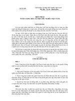 Hiến pháp 2013 đã được Quốc hội nước Cộng hòa xã hội chủ nghĩa Việt Nam khóa XIII, kỳ họp thứ 6 thông qua ngày 28 tháng 11 năm 2013.