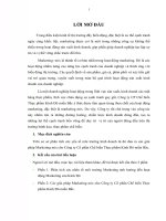 Đề tài Giải pháp Marketing mix cho Công ty Cổ phần Chế biến Thực phẩm Kinh Đô miền Bắc