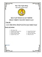 Các phương pháp giảng dạy hiện đại