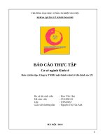 Báo cáo thực tập quản trị kinh doanh: Công ty TNHH một thành viênCơ khí chính xác 29