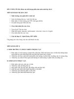 Đề cương ôn hè môn sinh lớp 10,11 năm 2015