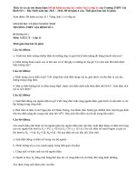 Tham khảo Đề kiểm tra học kì 1 Vật Lý 11 của trường THPT Gia Bình Số 1 2015