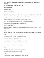 Đề thi giữa học kì 1 năm 2015 môn Văn lớp 10 trường THPT Thống Nhất A