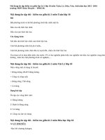 Nội dung ôn tập kiểm tra giữa học kì 2 lớp 10 môn Toán, Lý, Hóa, Văn, Anh