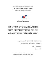 THỰC TRẠNG VÀ GIẢI PHÁP PHÁT TRIỂN CHUỖI HỆ THỐNG POS CỦA CÔNG TY TNHH GIẢI PHÁP VISIC