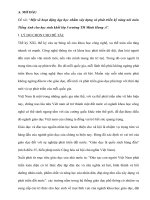 SKKN tieng anh tieu hoc; một số hoạt động dạy học nhằm xây dựng và phát triển kỹ năng nói môn tiếng anh cho học sinh khối lớp 5 trường TH minh hưng a