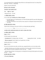 Đề thi và đáp án khảo sát chất lượng đầu năm môn văn lớp 9 (THCS Bình Châu)