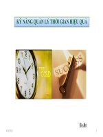 kỹ năng quản lý thời gian