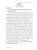 Việc tổ chức dạy và học tiếng anh trong trường trung học cơ sơ 