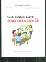 tài liệu hướng dẫn giáo viên toán lớp 5  dạy học theo mô hình trường học mới vnen