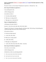 Giải bài 1,2,3, 4,5,6, 7 trang 63,64 SGK Đại số giải tích 11: Phép thử và biến cố