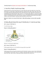 Giải bài 1,2,3,4 trang 123 SGK Sinh 11: Truyền tin qua Xináp