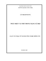 Phát hiện vai trò trong mạng xã hội 