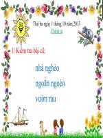 bài giảng chính tả trận bóng dười lòng đường