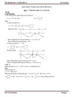 Ôn thi học kỳ 1 toán 12 có đáp án năm học 2016