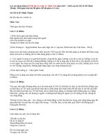 Đề thi học kì 1 lớp 12 môn Văn 2015 của Sở GD & ĐT Bình Thuận