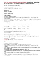 Đề kiểm tra kì 1 môn Địa Lý 10 có đáp án trường THPT Thuận Thành 1 năm 2015