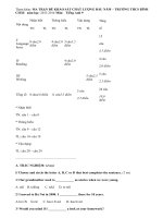 Tiếng anh: Khảo sát chất lượng đầu năm lớp 9 trường THCS Bình Châu