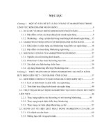Đánh giá hoạt độngmarketing trong phát triển tín dụng cá nhân tại ngân hàng bưu điện liên việt – chi nhánh vĩnh long 