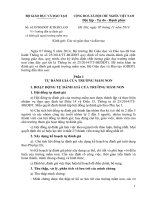 Hướng dẫn tự đánh giá Trường Mầm non