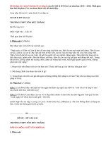 Đề thi học kì 1 năm 2015 môn Văn 10 có đáp án Sở GD & ĐT Gia Lai