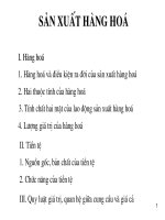 Sản xuất hàng hóa Sản xuất hàng hóa