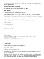 Đề khảo sát chất lượng đầu năm lớp 11 môn Toán Trường THPT Thuận Thành 1