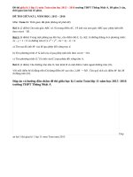 Đề thi giữa kì 1 lớp 11 môn Toán năm học 2015 2016 trường THPT Thống Nhất A