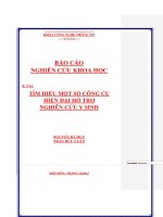 Tìm hiểu một số công cụ hiện đại hỗ trợ nghiên cứu y sinh