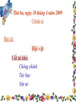 bài giảng chính tả hội đua voi ở tây nguyên