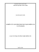 Nghiên cứu giải pháp bảo mật mạng riêng ảo và ứng dụng 