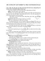 ĐỀ CƯƠNG ÔN TẬP NGHIỆP VỤ THỰC HÀNH KHÁCH SẠN