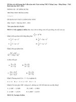 Đề khảo sát chất lượng lớp 9 đầu năm môn Toán trường THCS Thăng Long