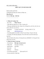 ĐỀ CƢƠNG MÔN HỌC: BIÊN TẬP VĂN BẢN BÁO CHÍ