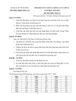 Bộ đề thi thử THPT quốc gia năm 2016 môn địa lý có đáp án 