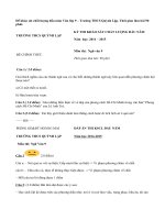 Đề khảo sát chất lượng đầu năm Văn lớp 9  Trường THCS Quỳnh Lập