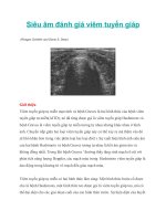 Siêu âm đánh giá viêm tuyến giáp 